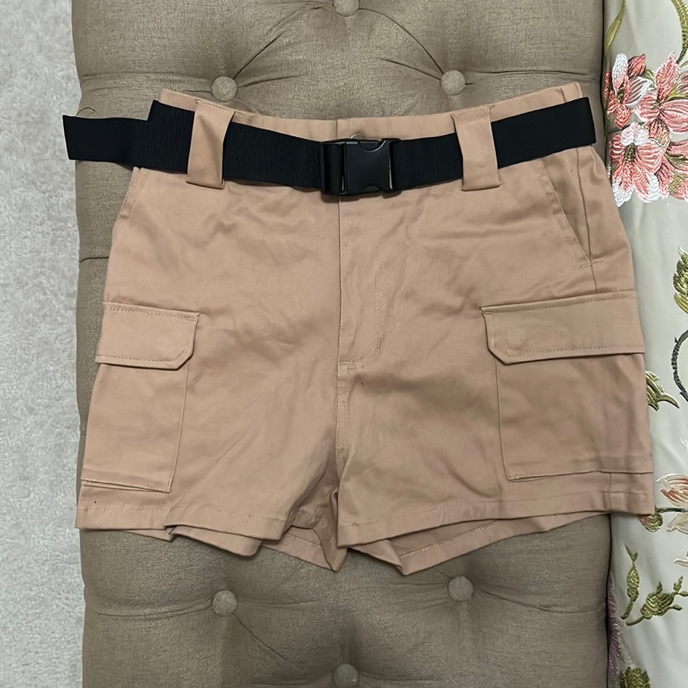 Tan Cargo Shorts